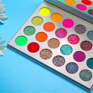 Foto 2 | Paleta De Sombras De Ojos Huoguo Matte Sequins Glow Pigment 24 Colores - Venta Internacional.