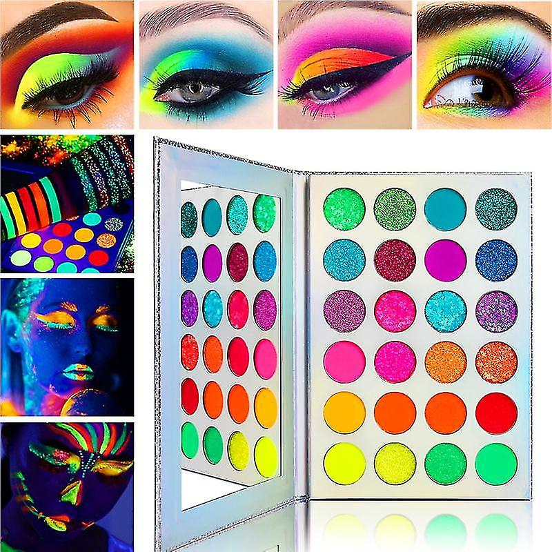 Foto 4 pulgar | Paleta De Sombras De Ojos Huoguo Matte Sequins Glow Pigment 24 Colores - Venta Internacional.