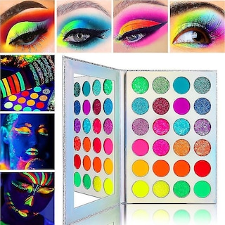Foto 3 | Paleta De Sombras De Ojos Huoguo Matte Sequins Glow Pigment 24 Colores - Venta Internacional.