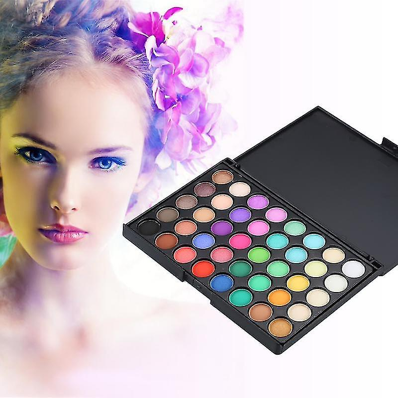Foto 5 pulgar | Paleta De Sombras De Ojos Huoguo  40 Colores  Arcoíris Mate Con Purpurina - Venta Internacional.