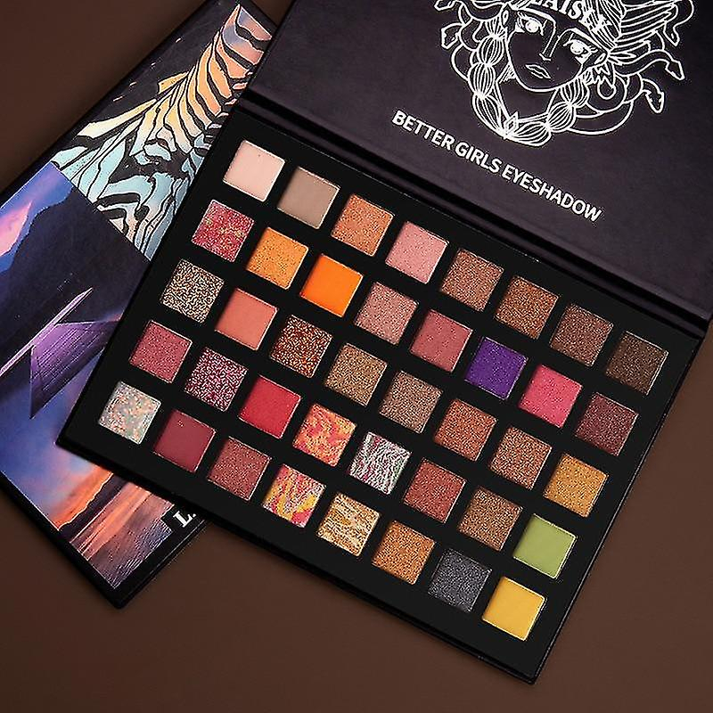 Foto 2 | Paleta De Sombras De Ojos Huoguo  40 Colores  Purpurina Mate  Impermeable - Venta Internacional.
