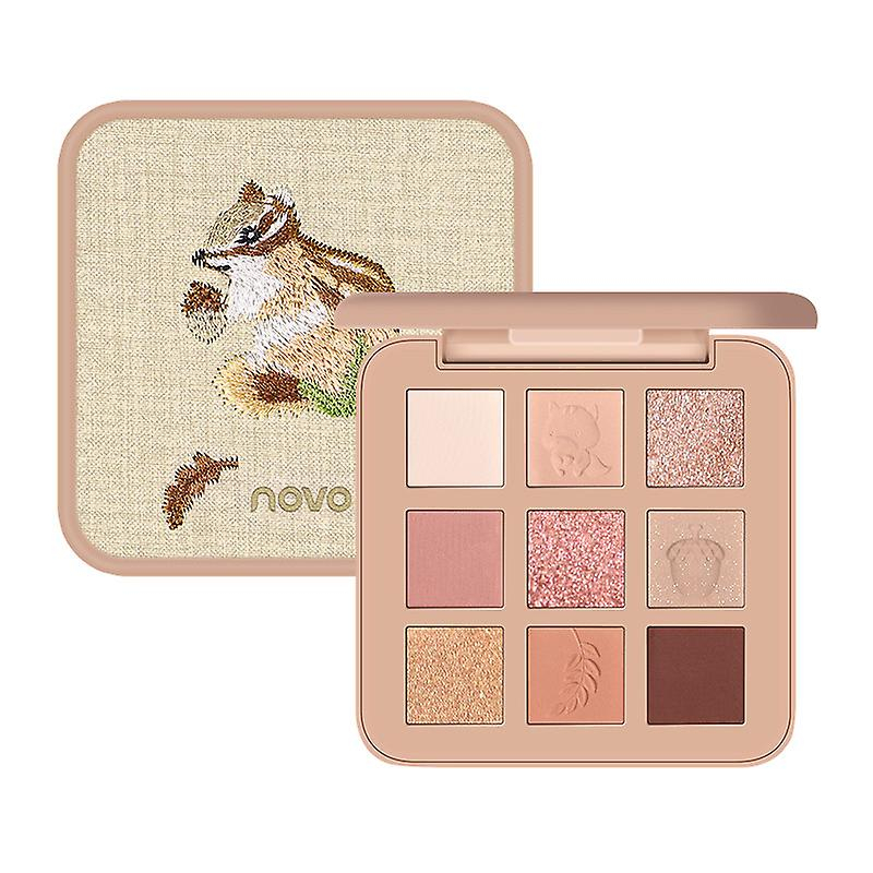 Foto 3 pulgar | Paleta De Sombras De Ojos Huoguo  9 Colores  Matte Earth Bordada En 3d - Venta Internacional.