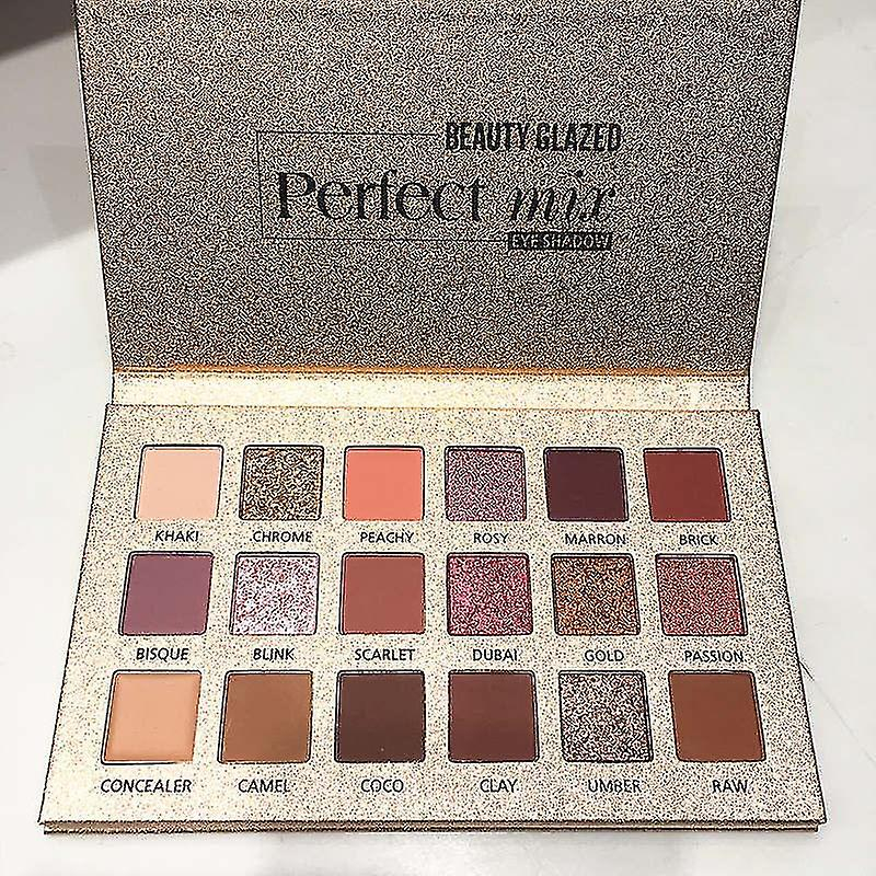 Foto 1 | Paleta De Sombras De Ojos Beauty Glazed  18 Colores  Mate Natural - Venta Internacional.