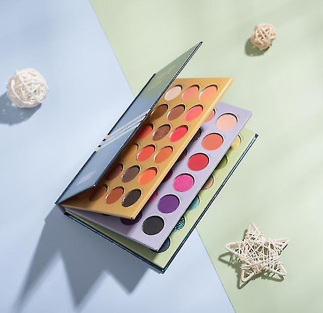 Foto 1 | Paleta De Sombras De Ojos Huoguo 72 Colorshade Con Purpurina Y Brillo - Venta Internacional.