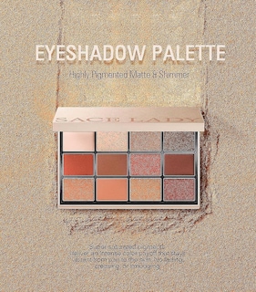 Foto 2 | Paleta De Sombras De Ojos Huoguo Matte Glitter Nude Makeup 1 5 G X 1 - Venta Internacional.