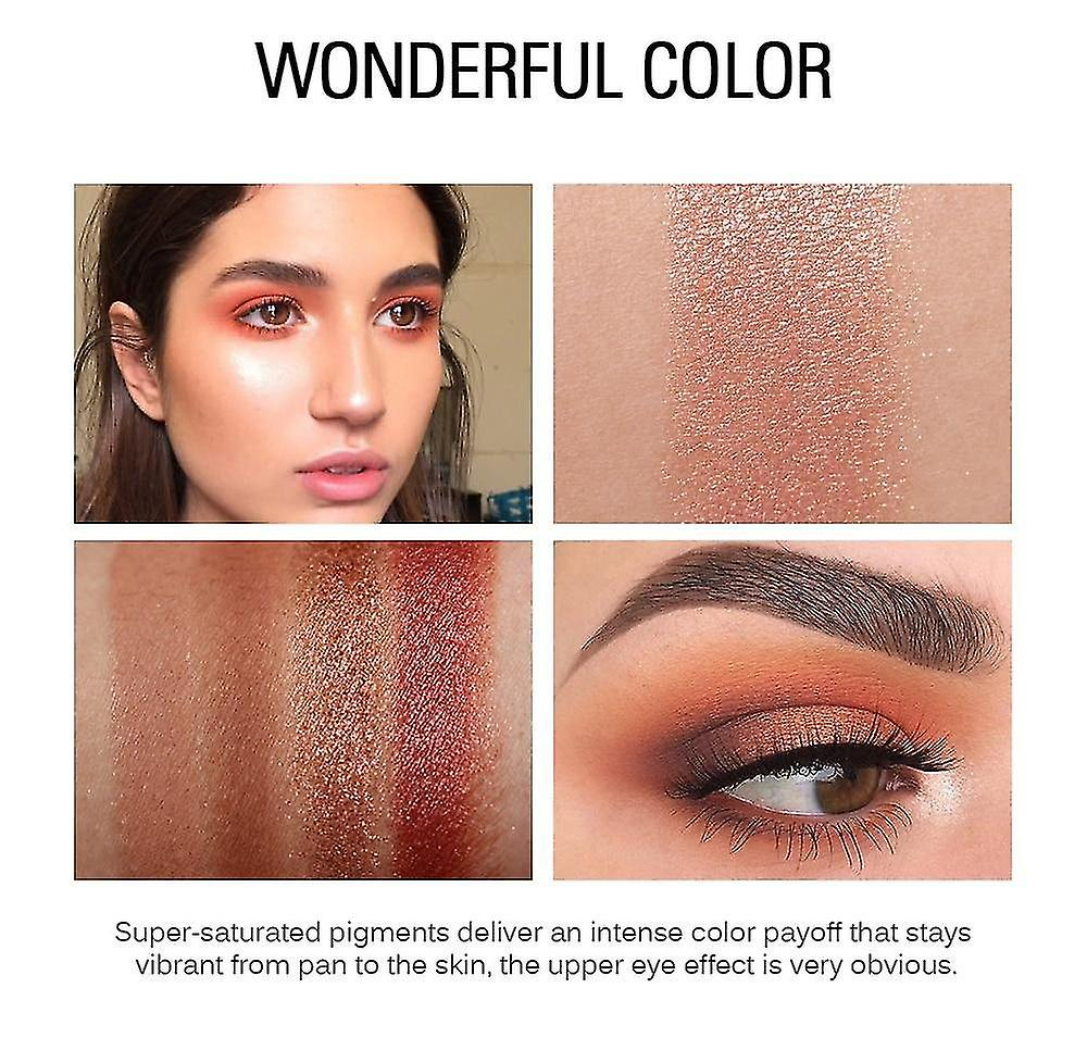 Foto 4 | Paleta De Sombras De Ojos Huoguo Matte Glitter Nude Makeup 1 5 G X 1 - Venta Internacional.