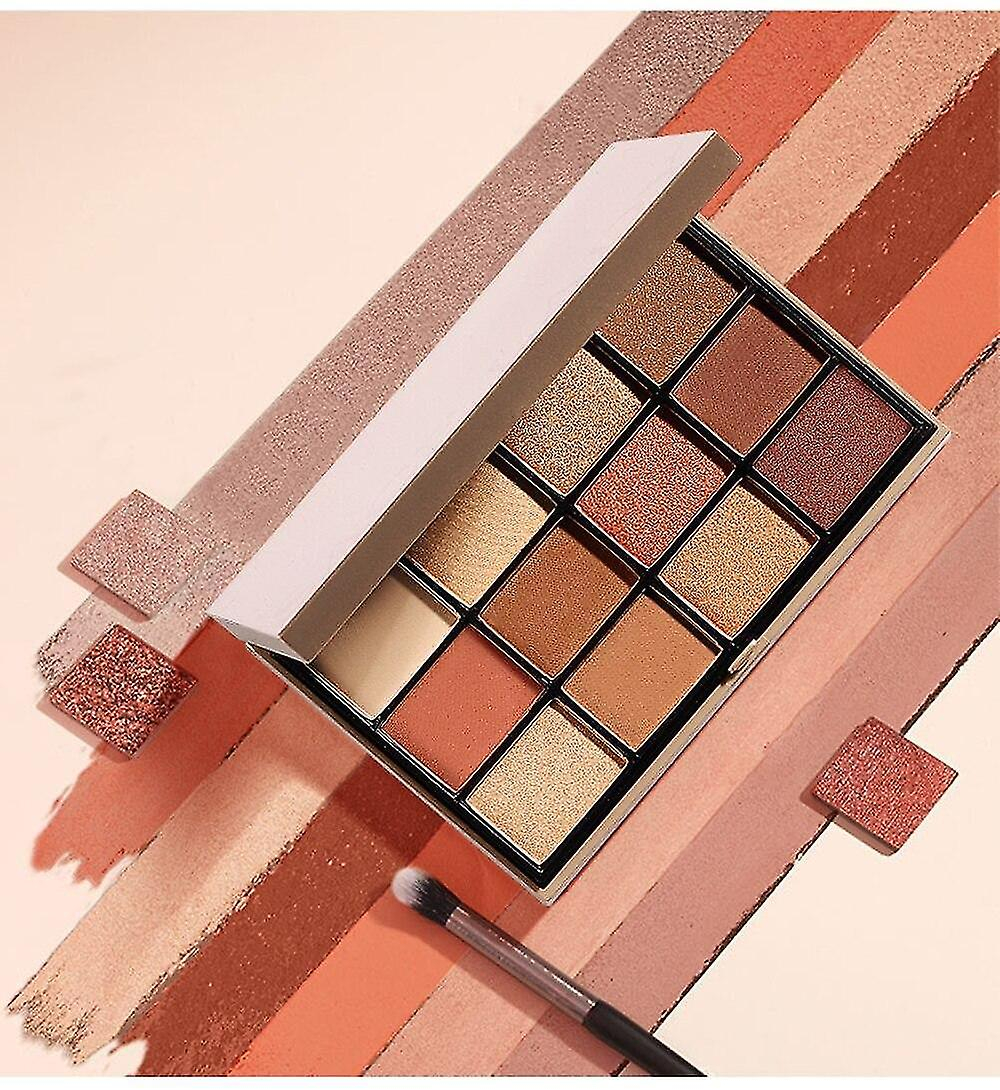 Foto 5 | Paleta De Sombras De Ojos Huoguo Matte Glitter Nude Makeup 1 5 G X 1 - Venta Internacional.