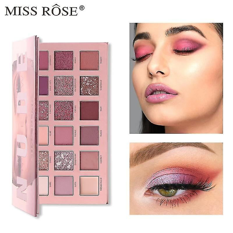 Foto 5 | Paleta De Sombras De Ojos Huoguo  18 Colores  Mate  Brillante  Impermeable - Venta Internacional.