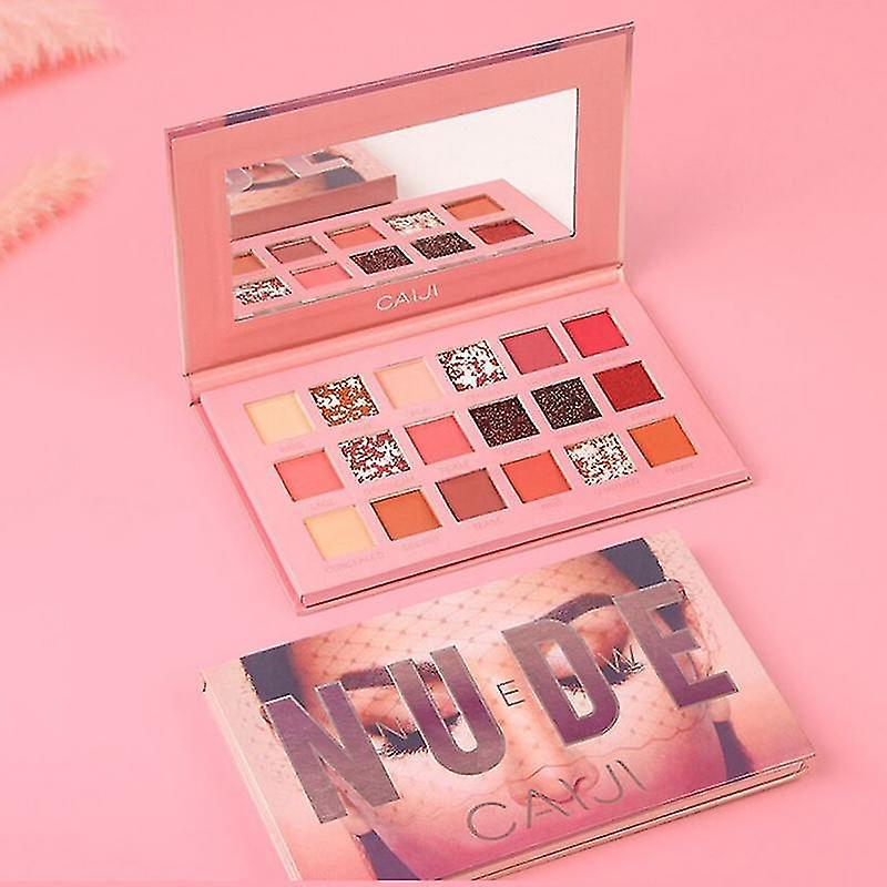 Foto 3 | Paleta De Sombras De Ojos Huoguo Beauty Glitter Waterproof 18 Colores - Venta Internacional.