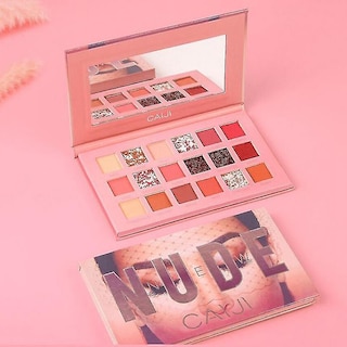 Foto 3 | Paleta De Sombras De Ojos Huoguo Beauty Glitter Waterproof 18 Colores - Venta Internacional.