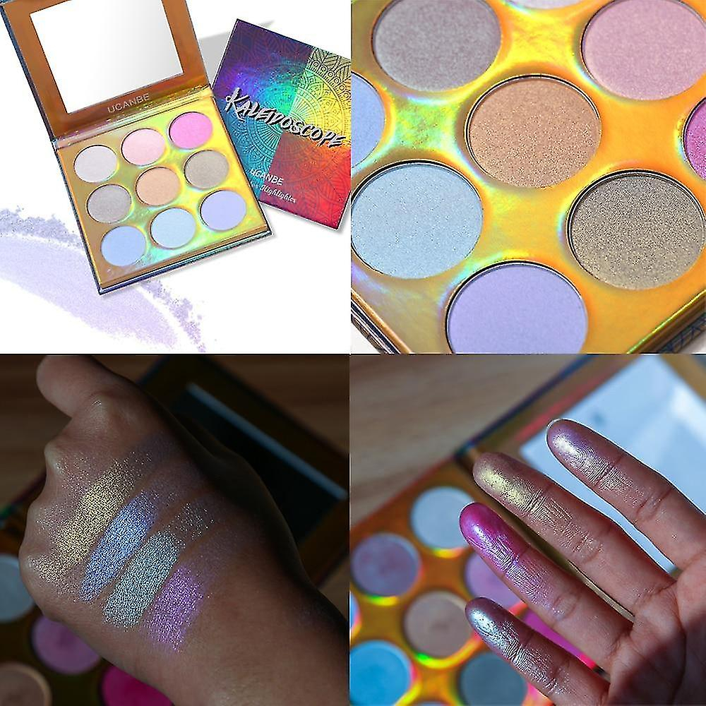 Foto 4 pulgar | Paleta De Sombras De Ojos Huoguo Duochrome Laser Polarizada 9x2.5g - Venta Internacional.