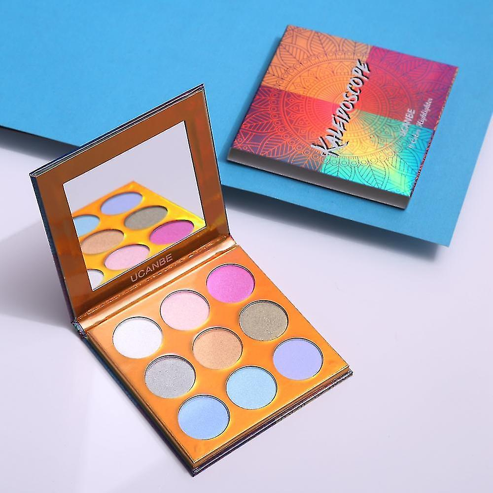 Foto 5 pulgar | Paleta De Sombras De Ojos Huoguo Duochrome Laser Polarizada 9x2.5g - Venta Internacional.
