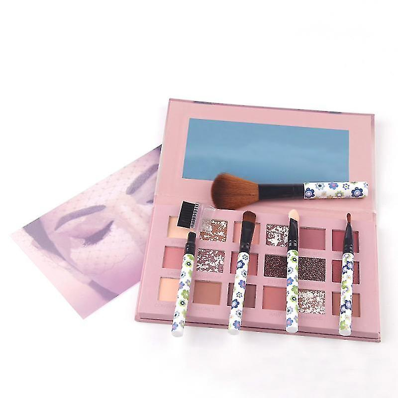 Foto 5 pulgar | Paleta De Sombras De Ojos Huoguo Beauty Glitter Waterproof 18 Colores - Venta Internacional.
