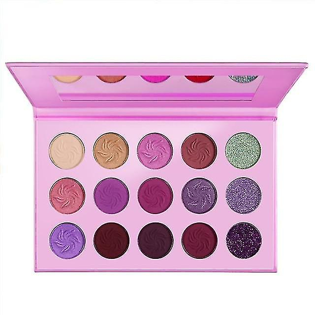 Paleta De Sombras De Ojos Huoguo Maquillaje Con Purpurina Brillante De 15 Colores - Venta Internacional.