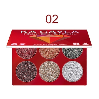 Foto 1 | Paleta De Sombras De Ojos Huoguo 6 Colores Lentejuelas De Diamante De Alto Brillo - Venta Internacional.