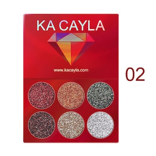 Foto 2 | Paleta De Sombras De Ojos Huoguo 6 Colores Lentejuelas De Diamante De Alto Brillo - Venta Internacional.