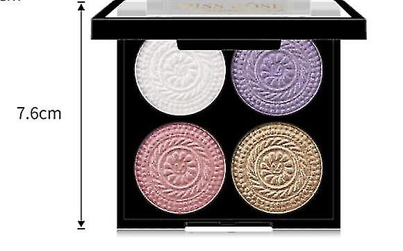 Foto 3 pulgar | Paleta De Sombras De Ojos Huoguo  4 Colores  Brillante Y Perlado Mate - Venta Internacional.