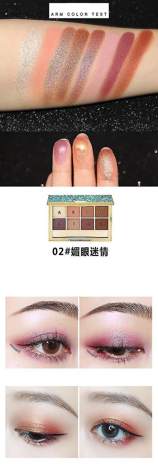 Foto 4 pulgar | Paleta De Sombras De Ojos Huoguo Quicksand Shimmer Matte Waterproof - Venta Internacional.