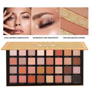 Foto 2 | Paleta De Sombras De Ojos Huoguo 32 Colores Nacaradas Mate De Larga Duración - Venta Internacional.