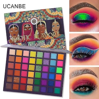 Foto 2 | Paleta De Sombras De Ojos Huoguo 48 Colores Sabores Exóticos Con Purpurina - Venta Internacional.