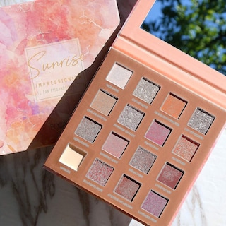 Foto 2 | Paleta De Sombras De Ojos Huoguo Sunrise 16 Colores Con Purpurina Mate - Venta Internacional.