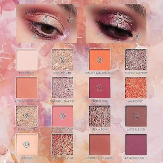 Foto 4 | Paleta De Sombras De Ojos Huoguo Sunrise 16 Colores Con Purpurina Mate - Venta Internacional.