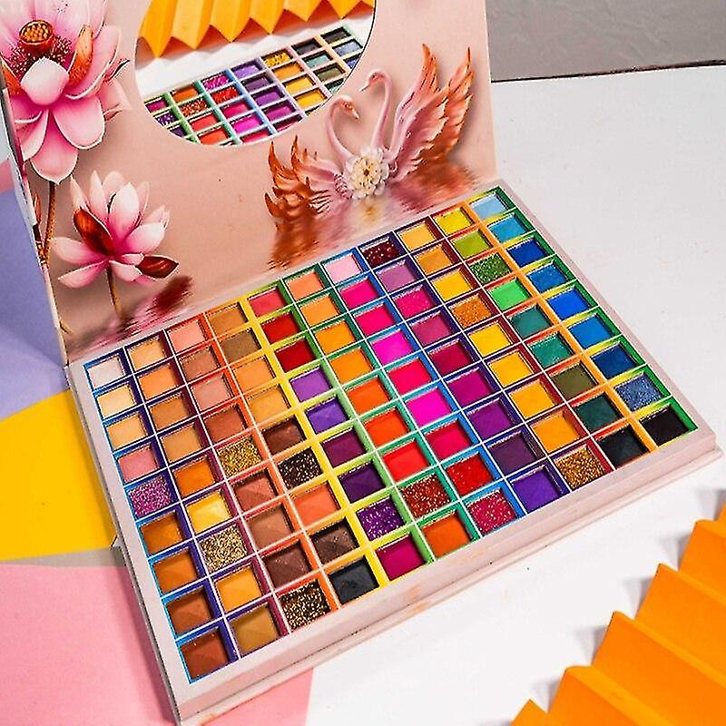 Foto 5 pulgar | Paleta De Sombras De Ojos Huoguo 99 Colores Con Purpurina Nacarada Mate - Venta Internacional.