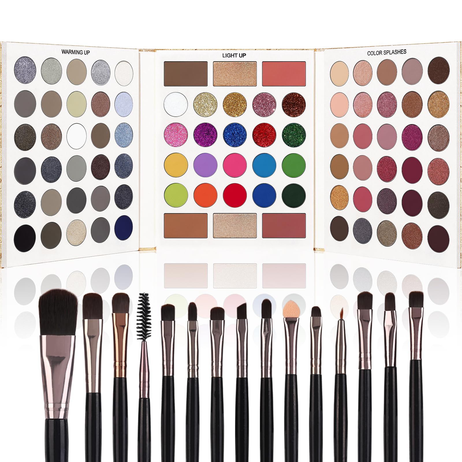 Foto 2 pulgar | Paleta De Maquillaje Ucanbe De 86 Colores Con 15 Pinceles - Venta Internacional.