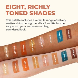 Foto 4 | Paleta De Sombras De Ojos Beauty For Real Golden Hour 8 Tonos - Venta Internacional.