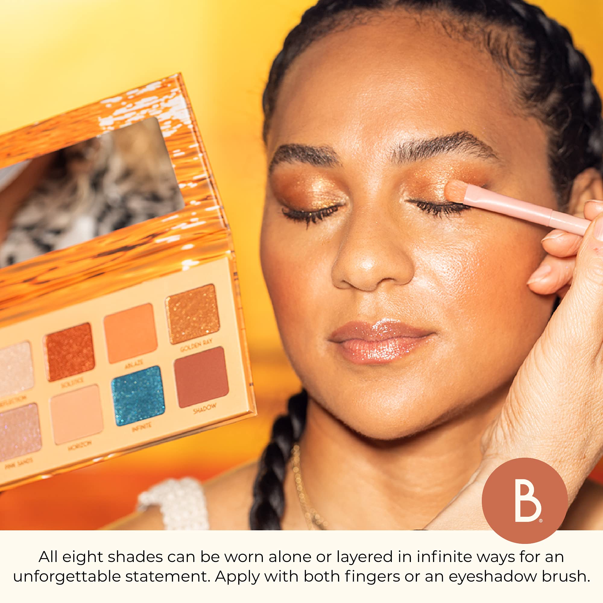 Foto 8 pulgar | Paleta De Sombras De Ojos Beauty For Real Golden Hour  8 Tonos - Venta Internacional.
