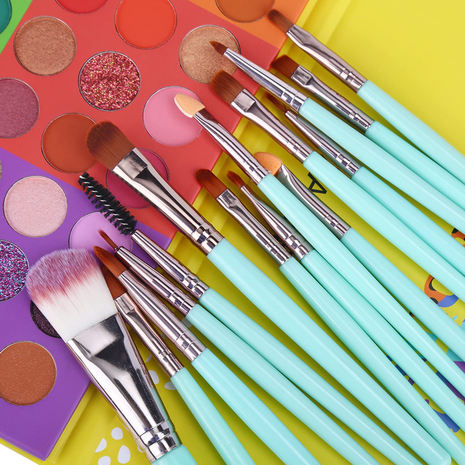 Foto 5 | Set De Paleta De Sombras De Ojos Y Brochas De Maquillaje Ucanbe Splashy Cardies - Venta Internacional.