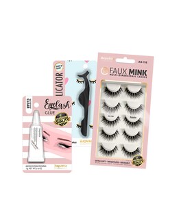 Foto 1 | Set con Aplicador de Pestañas/ Pegamento para Pestañas Clear/ 5 Pares de Pestañas 3d Faux Mink A5-118