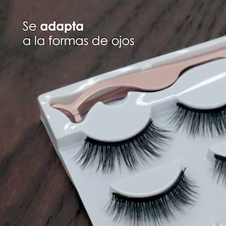 Foto 3 | Juego de 3 Pares Pestañas Aspecto Natural 3d Iliosinnova Reutilizables