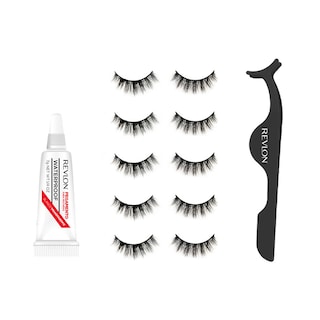 Foto 1 | 5 Pares de Pestañas Revlon Modelo 4 con Aplicador y Pegamento Transparente Mix10