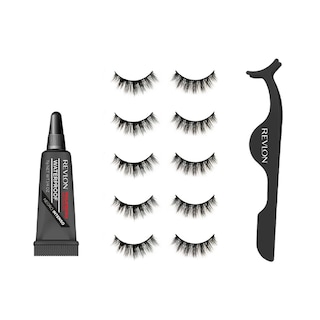 Foto 1 | Set de 5 Pares de Pestañas con Aplicador y Pegamento Transparente Revlon 4