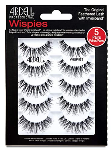 Venta Internacional - Pestañas Postizas Ardell Wispies Negras, 1 Paquete (5 Pares