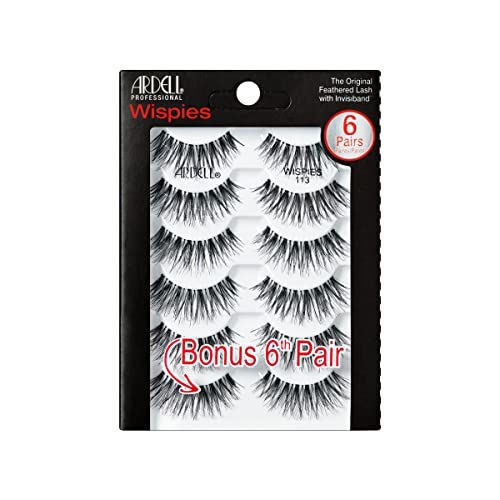 Venta Internacional - Ardell Wispies 113, Negro, 6 Pares X 1 Paquete