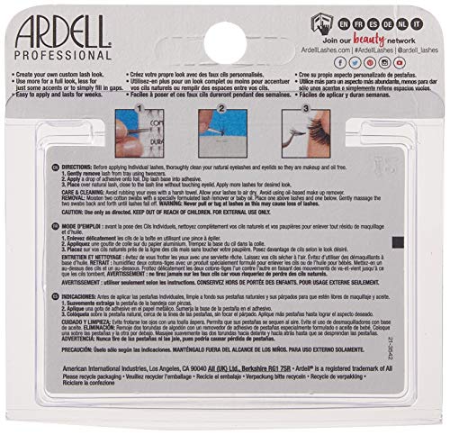 Foto 3 | Pestañas Ardell Triple Individual Sin Nudos, Largas, Negras - Venta Internacional.