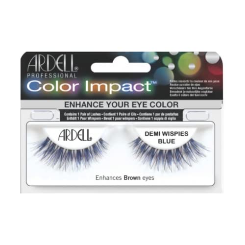 Pestañas Ardell Color Impact, Color Azul Demi Wispies - Venta Internacional.