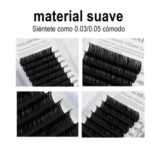 Foto 4 pulgar | Extensión De Pestañas Ellipse Flat Matte