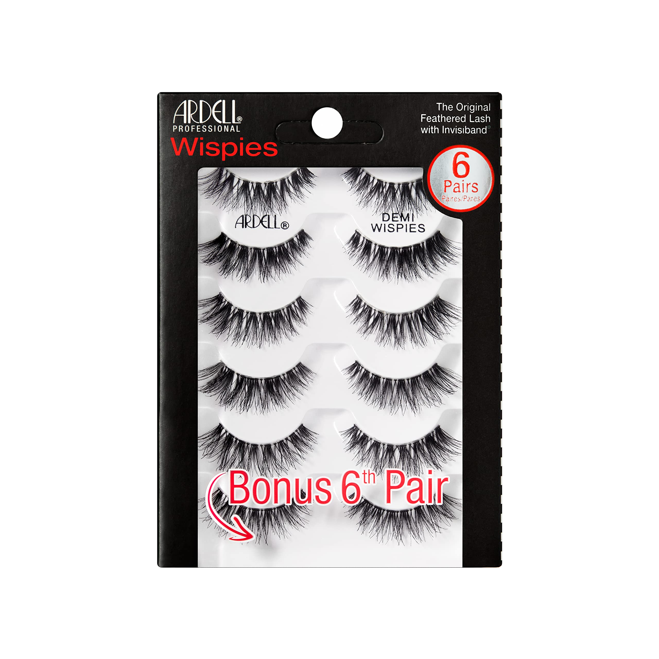 Pestañas Postizas Ardell Demi Wispies Negras 6 Pares - Venta Internacional