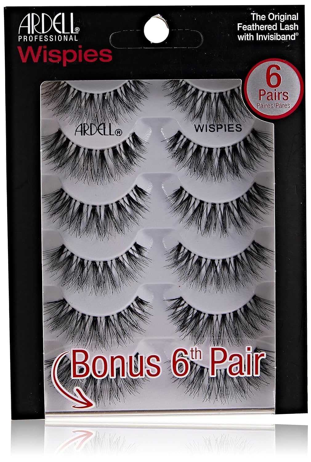 Foto 2 pulgar | Pestañas Postizas Ardell Wispies Negras, 6 Pares Por Paquete - Venta Internacional.