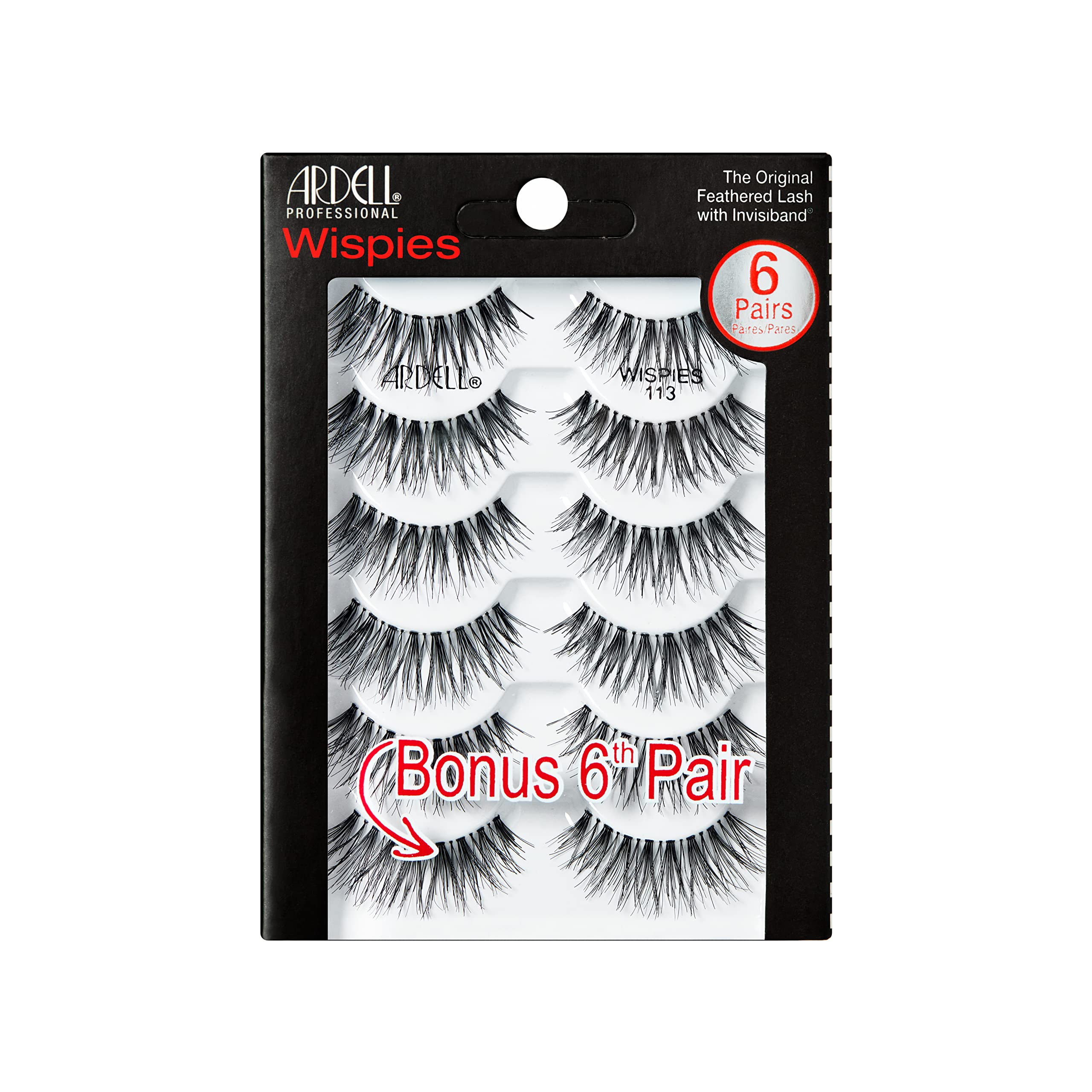 Foto 2 pulgar | Pestañas Postizas Ardell Wispies 113 Negras 6 Pares X 1 Paquete - Venta Internacional