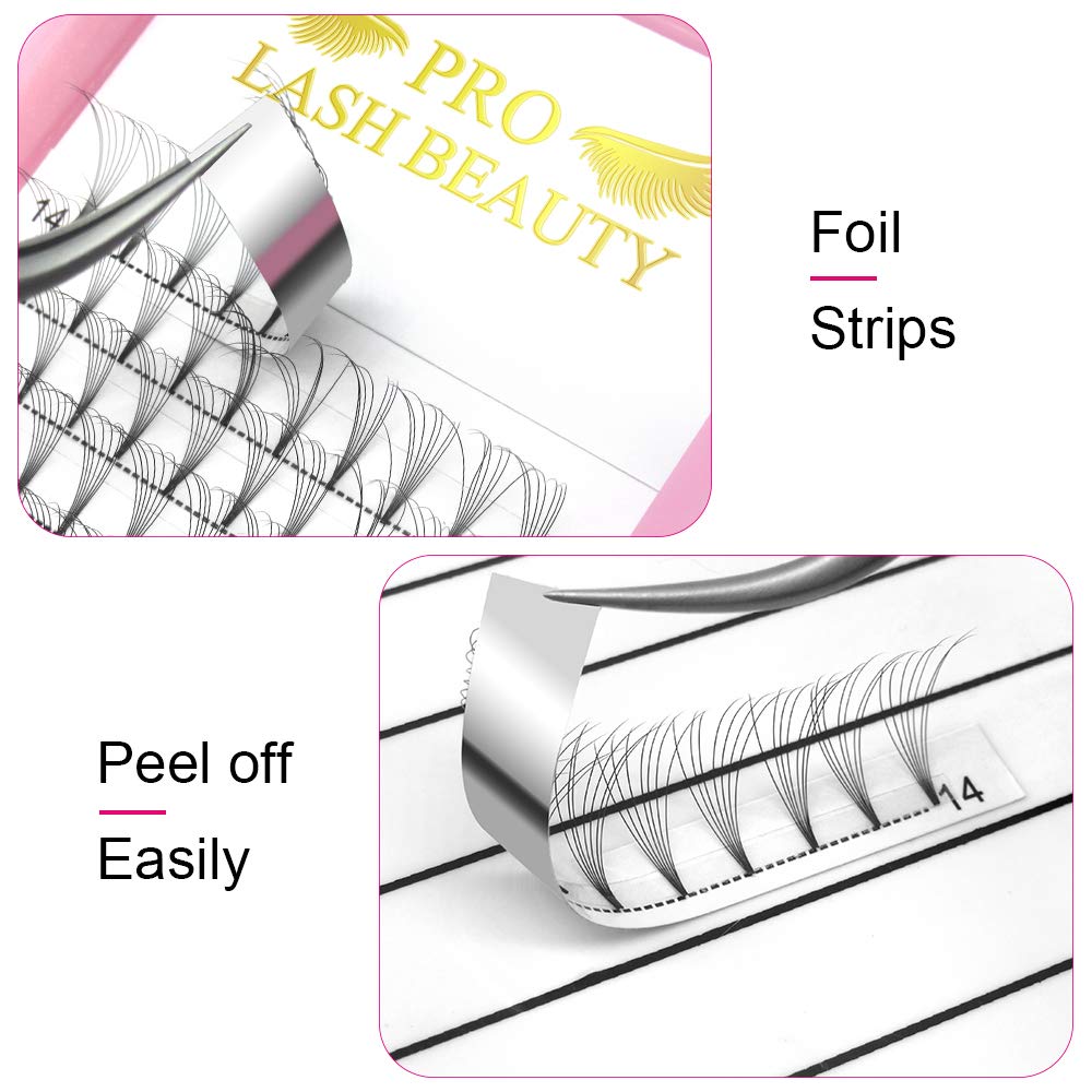 Foto 4 pulgar | Extensiones De Pestañas Con Volumen Prefabricadas Pro Lashbeauty 7d-c 0.07 14 Mm - Venta Internacional.