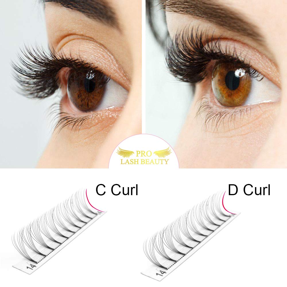 Foto 5 pulgar | Extensiones De Pestañas Con Volumen Prefabricadas Pro Lashbeauty 7d-c 0.07 14 Mm - Venta Internacional.