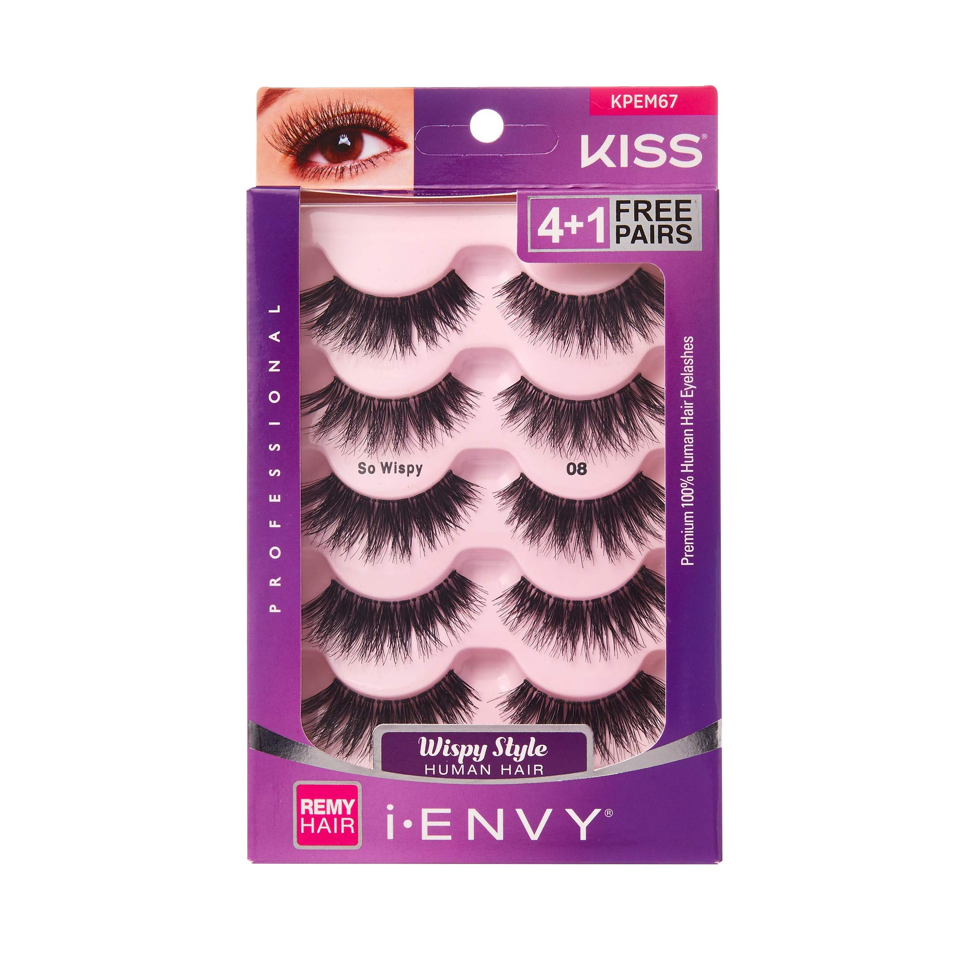 Foto 6 pulgar | Eyelashes I-envy So Wispy, Paquete Múltiple, Natural, 5 Pares - Venta Internacional.
