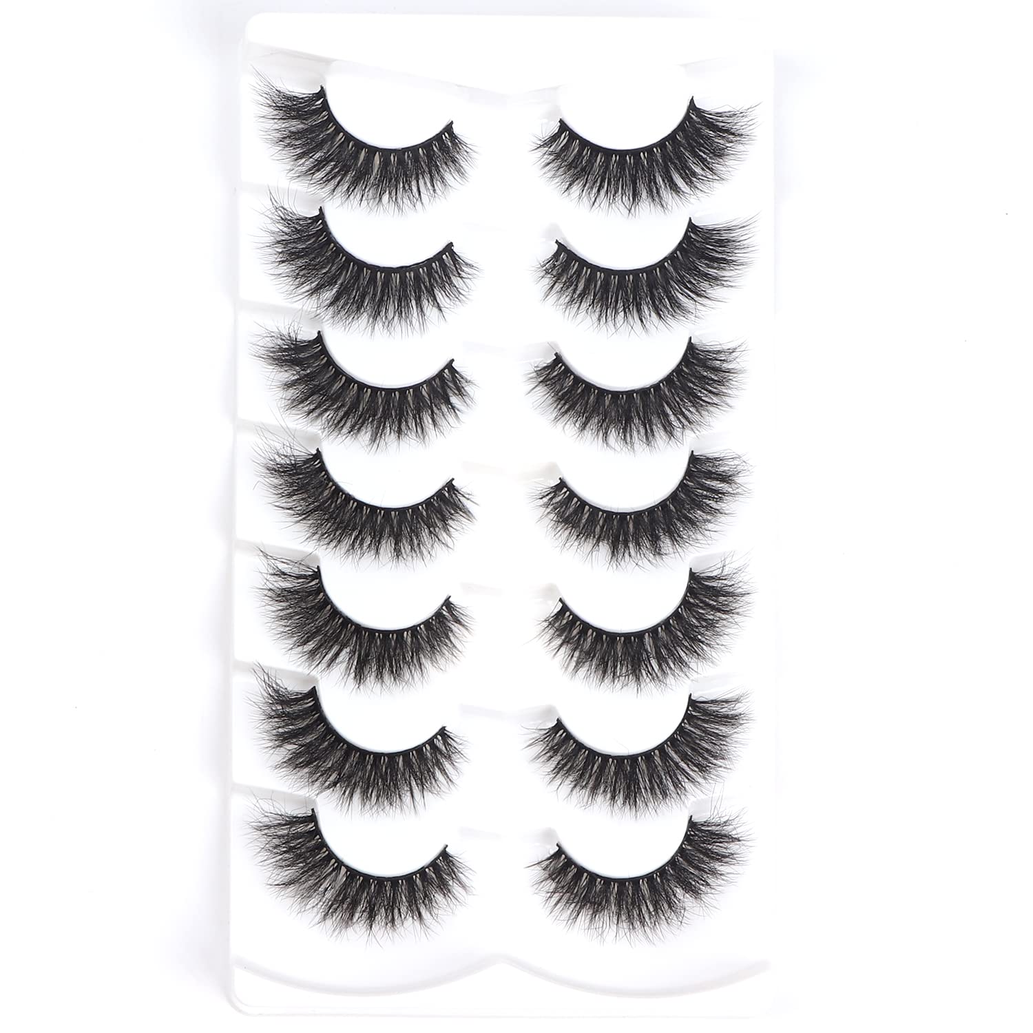 Pestañas Postizas Weleec Beauty Cat Eye 16 Mm, 7 Pares, 3d, Esponjosas - Venta Internacional.