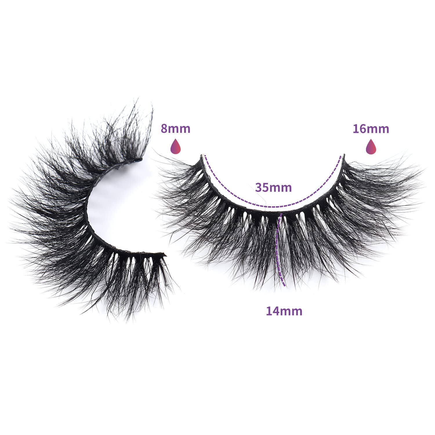 Foto 2 | Pestañas Postizas Weleec Beauty Cat Eye 16 Mm, 7 Pares, 3d, Esponjosas - Venta Internacional.