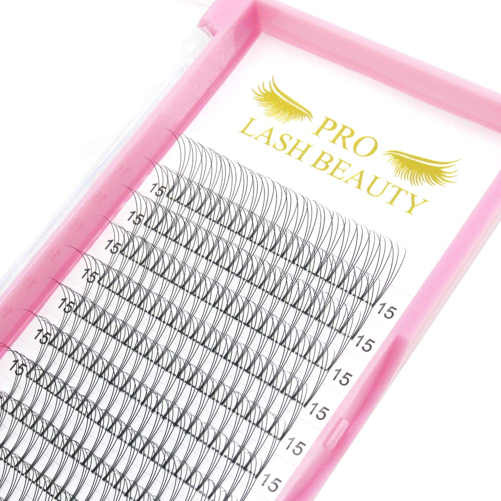 Extensiones De Pestañas Premade Fans Pro Lashbeauty 3d-d-0.10-14 Mm - Venta Internacional.