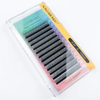 Foto 6 | Extensiones De Pestañas Nagaraku Yy, 0,07 Mm En D, Rizo De 11 A 15 Mm, Volumen 4d - Venta Internacional.